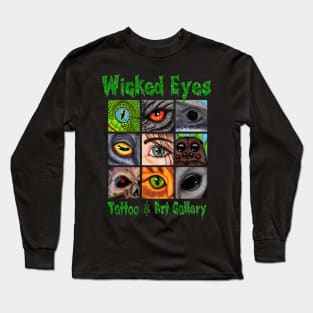 Wicked Eyes Tattoo and Art Long Sleeve T-Shirt